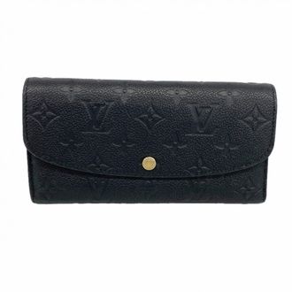 Louis Vuitton Noir Long Wallet (Bi-Fold) (Pre-Owned)