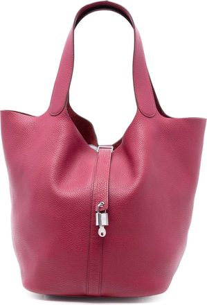 Herm&egrave;s Pink Clemence Picotin Lock 33