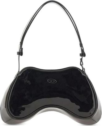Diesel Play Shoulder - Dames - Schoudertassen - Zwart - ONE Size - Leer - Tassen