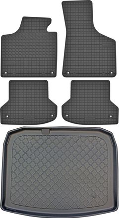 OEM Juego De Alfombrillas De Goma Para Coche Y Maletero Para Audi A3 Ii 8p Sportback (09.2004-01.2013)