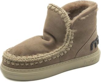 Mou Schoenen, Dames, Beige, 37 EU, Eskimo Sneaker Bold Glitter Logo