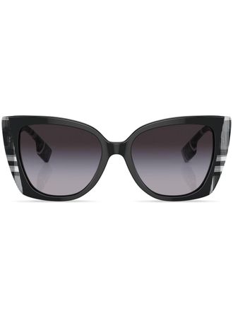 Burberry Sunglasses Occhiali da sole a quadri oversize - Nero