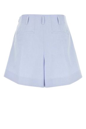 Givenchy Womens Powder Blue Cotton Shorts Babyblue Exterior