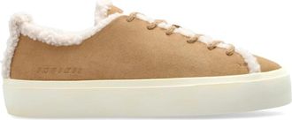 INUIKII Shearling Lage schoenen - Dames - Sneakers - Beige - 41 EU - Leer - Schoenen