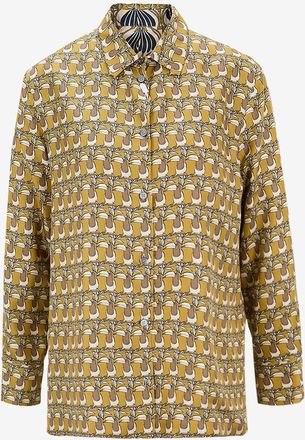 Max Mara Wendbares Seidentwillhemd Times