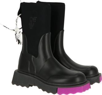 Off-white Off White Womens Black/Fuchsia Boot
