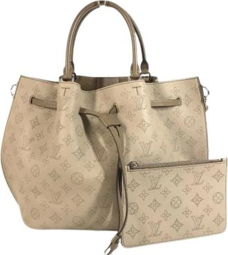 Louis Vuitton Bolso bombonera Pre-owned de cuero Mahina - Pre-owned - Mujer - Beige - ONE SIZE