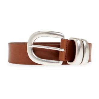 By Malene Birger Belts, female, Brown, Size: ONE SIZE Zoira Leather Belt
