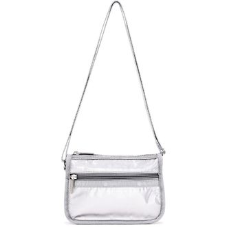 LeSportsac Mini Shine Classic Hobo Bag in Silver Shine at Nordstrom Rack
