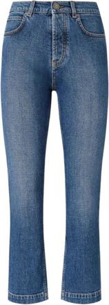 Pinko Slim Cropped Jeans - Dames - Cropped Jeans - Blauw - W30 - Katoen - Jeans
