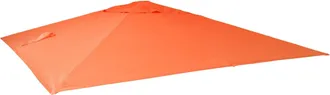Hhg Nunca Usado] Funda De Recambio Para Parasol Sem&aacute;foro De Lujo Hhg 436, Funda De Recambio Para Parasol, 3x3m (&oslash;4,24m) Poli&eacute;ster 2,7kg, Terracota