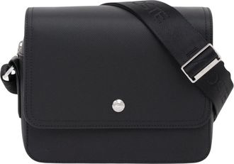 Lacoste Langon Petit Piqu&eacute; - Heren - Schoudertassen - Zwart - ONE Size - Tassen