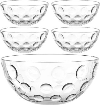 Leonardo Schale »Cucina Optic 5-teilig« aus Kalk-Natron-Glas