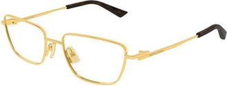 Bottega Veneta Cat Eye Glasses - Dames - Brillen - Geel - 54 MM - Accessoires
