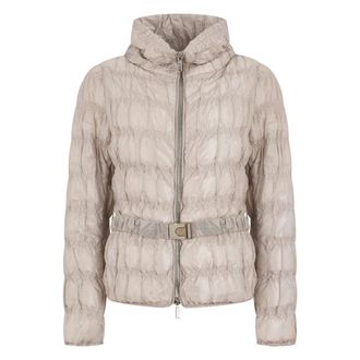 Moorer Iolana Gewatteerde Jas - Dames - Jassen - Beige - Maat: XS Polyamide