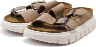 Birkenstock Womens Arizona Papillio Chunky Sandals In Warm Sand