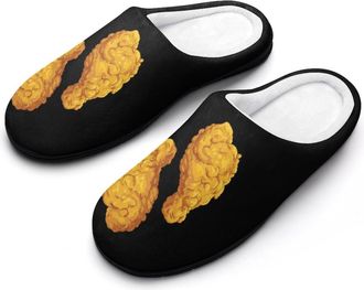 Generic Fried Chicken Legs Drumstick Slippers Men Winter Warm Cotton Anti-Slip Indoor Slip-Ons House Shoes