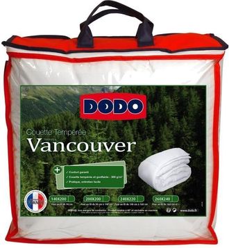Dodo Dodo - Piumone Temperato Vancouver - 240 X 260 Cm - Bianco