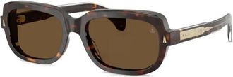 Moncler Me 6008 300273 Zonnebrillen - unisex - Zonnebrillen - Bruin - 55 MM - Accessoires
