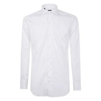 Barba Popeline Overhemd voor Stijlvolle Look - Heren - Zakelijke Overhemden - Wit - 4XL - Overhemden