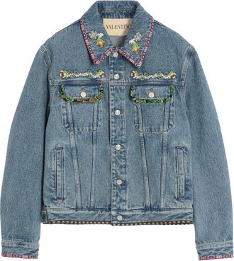 Valentino Embroidered Denim Jacket