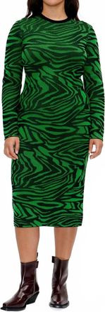 Stine Goya Chiara Dress In Black/green