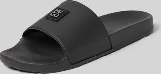 HUGO BOSS Badesandale mit Logo Detail in Black, Gr&ouml;&szlig;e 41