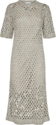 Brunello Cucinelli Abito midi Dazzling - Toni neutri