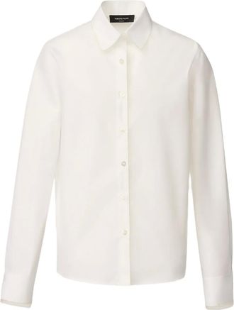 Fabiana Filippi Blouse met kraag en knopen - Wit