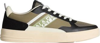 Napapijri Zwarte Mesh Polyester/Imitatieleer Sneakers - Heren - Sneakers - Veelkleurig - 40 EU - Leer - Schoenen