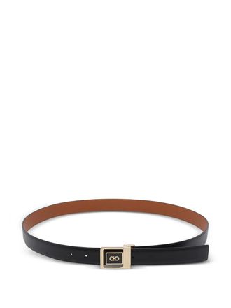Ferragamo logo reversible belt - Zwart