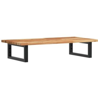 vidaXL Vidaxl - Estante De Lavabo De Pared Acero Y Madera Maciza De Acacia
