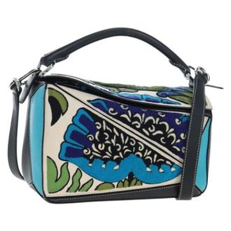 Loewe Pre-owned Hand Bag - Dames - Pre-owned - Veelkleurig - Maat: ONE Size Leer