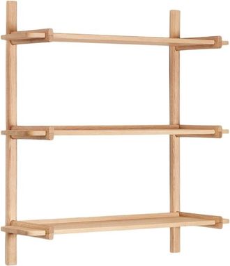 K Home Modulares Design Regal Sitro 90 x 98 cm, massives Eichenholz