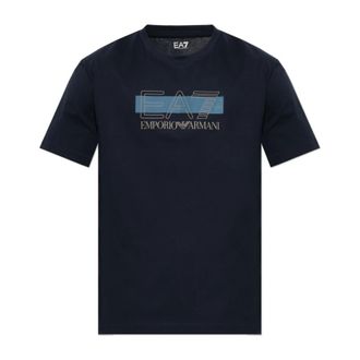 Emporio Armani Emporio Armani Ea7, Heren, Tops, Zwart, Maat: M Katoen