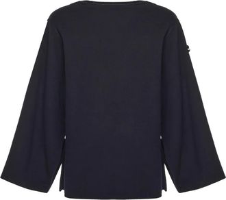 Moncler x Jil Sander cape met logopatch - Blauw
