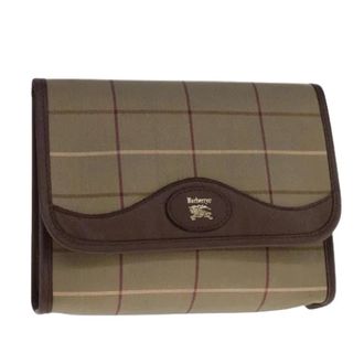 Burberry Pre-owned Clutches, female, Beige, Size: ONE SIZE Pre-owned Canvas Clutch
