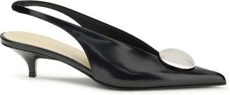 Proenza Schouler Calf Leather Bos Taurus Mid Heel Womens Pumps