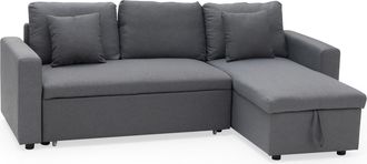 Happy Garden Sof&aacute; Cama Clark 3 Plazas Color Gris