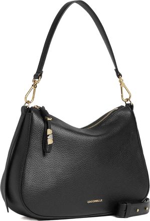 Coccinelle Womens Shoulder Bag Nory Leather Black Bovine