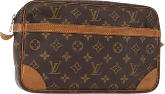 Louis Vuitton Pre-owned Clutches, female, Brown, Size: ONE SIZE Pre-owned Canvas Clutch