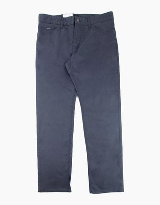 HUGO BOSS Mens Hugo Boss Regular-fit Jeans In Washed Stretch Denim Dark Blue 402 - Navy - Size: 30/32/32
