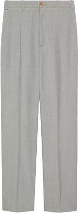 Gucci (WMNS) Gucci Sharkskin Wool Pants Grey 675974-ZACFE-4734
