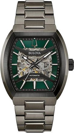 Bulova Maquina Automatic Green Dial Mens Watch 98A321