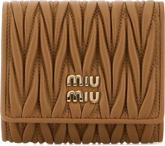 Miu Miu Caramel Leather Wallet