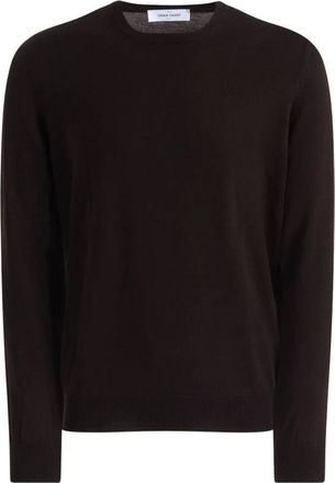 Gran Sasso Paricollo de punto cuello redondo - Knitwear - Hombre - Negro - 2XL