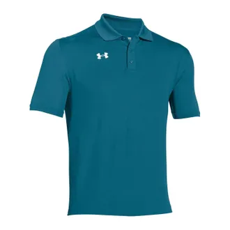 Under Armour Mens Team Golf Polo In Coastal Green