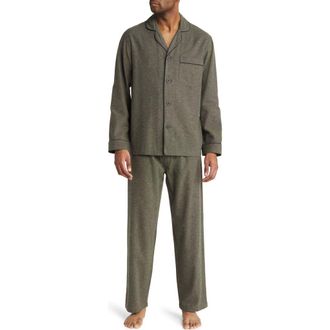 Majestic International Citified Cotton Pajamas in Olive at Nordstrom Rack, Size X-Large