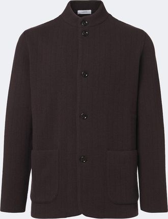 Lardini Knitted wool and cashmere blazer