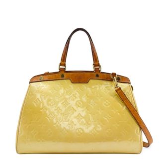 Louis Vuitton Brea Monogram Vernis Brown Patent_Leather Handbag (Pre-Owned)